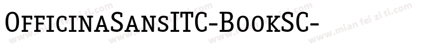 OfficinaSansITC-BookSC字体转换