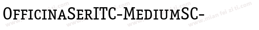 OfficinaSerITC-MediumSC字体转换