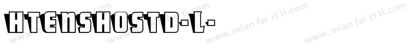 HTenShoStd-L字体转换
