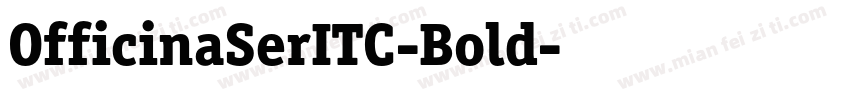 OfficinaSerITC-Bold字体转换