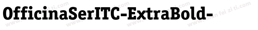 OfficinaSerITC-ExtraBold字体转换