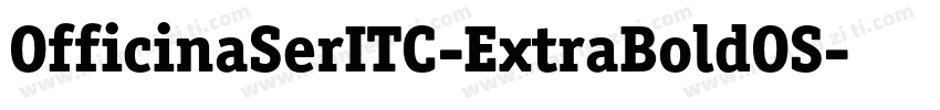 OfficinaSerITC-ExtraBoldOS字体转换