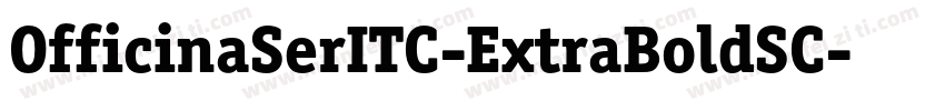 OfficinaSerITC-ExtraBoldSC字体转换