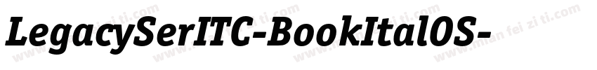 LegacySerITC-BookItalOS字体转换