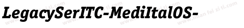 LegacySerITC-MediItalOS字体转换