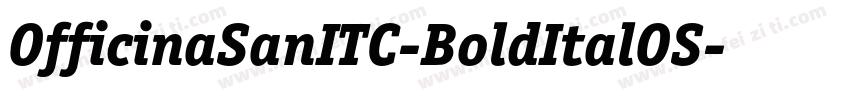 OfficinaSanITC-BoldItalOS字体转换