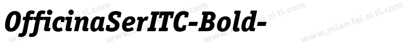 OfficinaSerITC-Bold字体转换