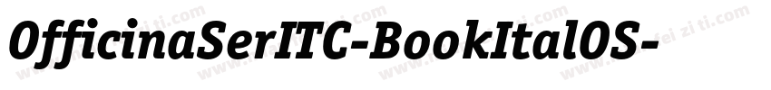OfficinaSerITC-BookItalOS字体转换
