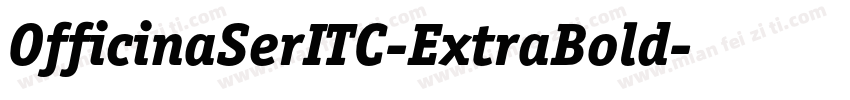 OfficinaSerITC-ExtraBold字体转换
