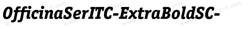 OfficinaSerITC-ExtraBoldSC字体转换