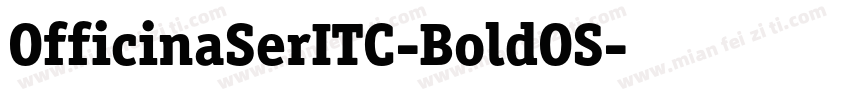 OfficinaSerITC-BoldOS字体转换