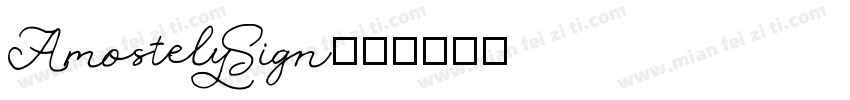 AmostelySign字体转换