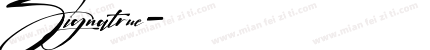 Signatrue字体转换