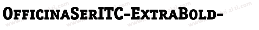 OfficinaSerITC-ExtraBold字体转换