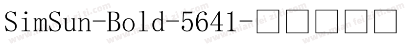 SimSun-Bold-5641字体转换