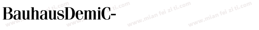 BauhausDemiC字体转换