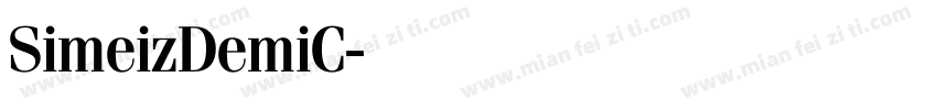 SimeizDemiC字体转换