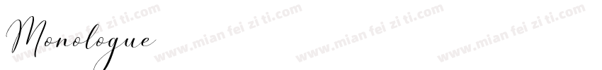 Monologue字体转换