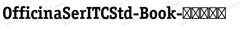 OfficinaSerITCStd-Book字体转换