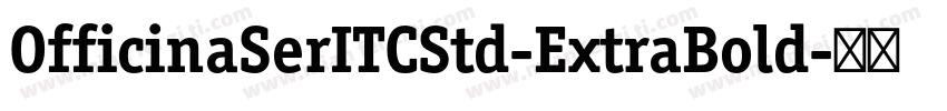 OfficinaSerITCStd-ExtraBold字体转换