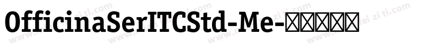 OfficinaSerITCStd-Me字体转换