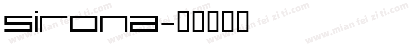sirona字体转换