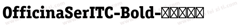 OfficinaSerITC-Bold字体转换