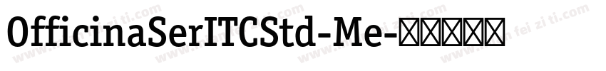 OfficinaSerITCStd-Me字体转换
