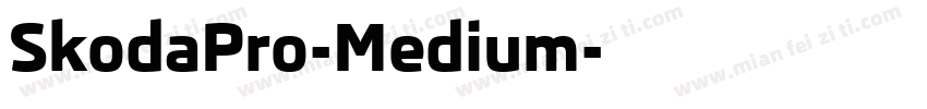 SkodaPro-Medium字体转换
