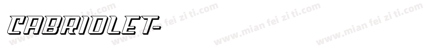 Cabriolet字体转换