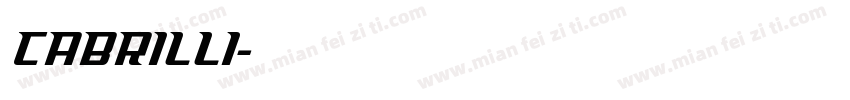 cabrilli字体转换
