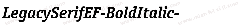 LegacySerifEF-BoldItalic字体转换