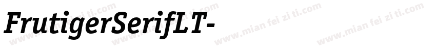 FrutigerSerifLT字体转换