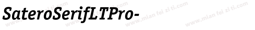 SateroSerifLTPro字体转换