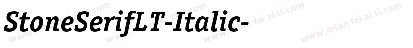StoneSerifLT-Italic字体转换