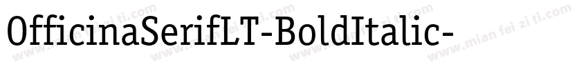 OfficinaSerifLT-BoldItalic字体转换