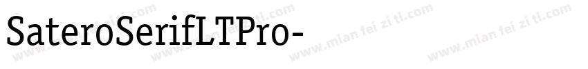 SateroSerifLTPro字体转换