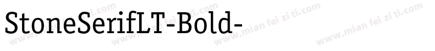StoneSerifLT-Bold字体转换