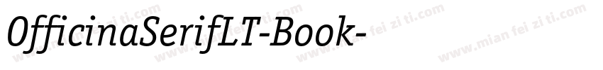 OfficinaSerifLT-Book字体转换