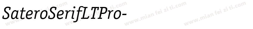 SateroSerifLTPro字体转换