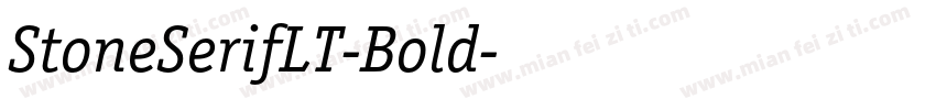 StoneSerifLT-Bold字体转换