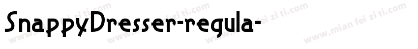 SnappyDresser-regula字体转换