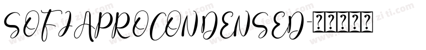 SOFIAPROCONDENSED字体转换