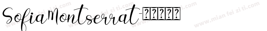 SofiaMontserrat字体转换