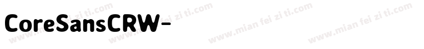 CoreSansCRW字体转换