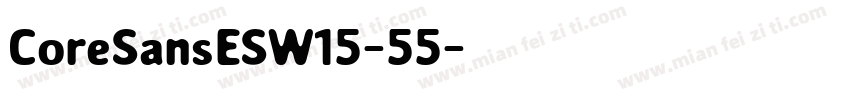 CoreSansESW15-55字体转换