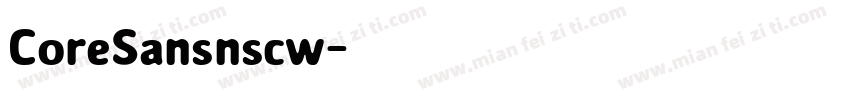 CoreSansnscw字体转换