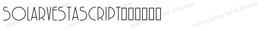 solarvestascript字体转换