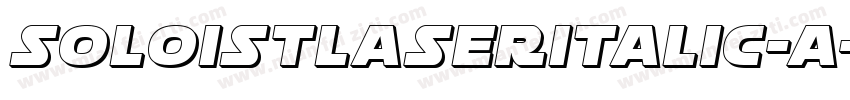 SoloistLaserItalic-A字体转换