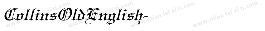CollinsOldEnglish字体转换